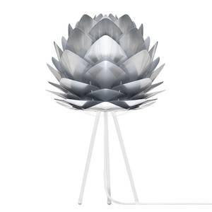 Tischleuchte Silvia Aluminium / Kunststoff - 1-flammig - Weiß / Silber