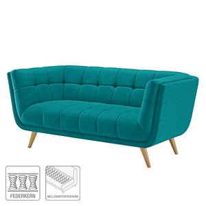 Bank Cameta (2-zits) geweven stof - Turquoise