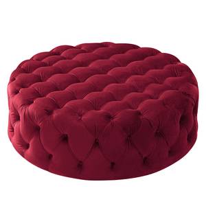 Repose-pieds Leominster II Velours - Rouge Bordeaux