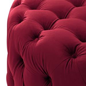 Repose-pieds Leominster II Velours - Rouge Bordeaux