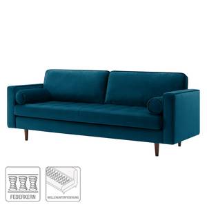 Sofa Pirk (3-Sitzer) Samt - Marineblau