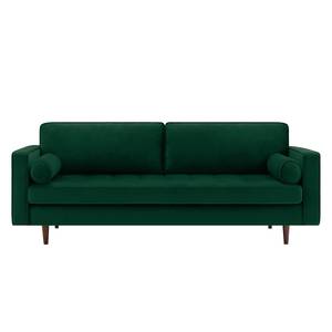 Sofa Pirk (3-Sitzer) Samt - Dunkelgrün