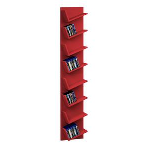 Open wandkast Lansi Rood - Hoogte: 180 cm