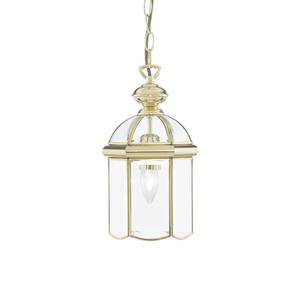 Suspension Lanterns II Verre transparent / Laiton - 1 ampoule