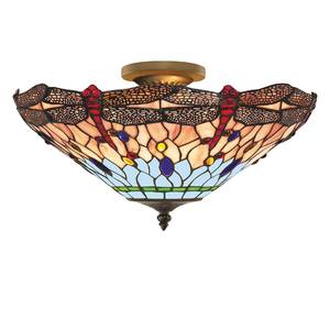 Deckenleuchte Dragonfly Glas / Stahl - 3-flammig