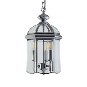 Hanglamp Lanterns III transparant glas/messing - 3 lichtbronnen