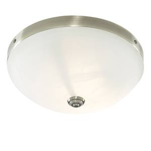 Plafondlamp Flush VII melkglas/ijzer - 2 lichtbronnen