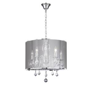 Hanglamp Venetian II polycarbonaat/staal - 5 lichtbronnen