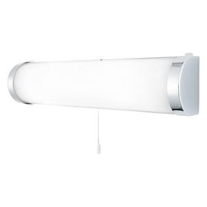 Éclairage miroir salle de bain Poplar Verre dépoli / Acier - 2 ampoules