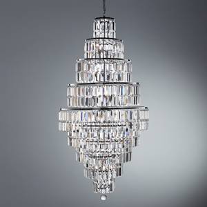 Empire Grands lustres Verre cristallin / Acier - 13 ampoules