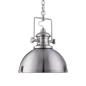 Hanglamp Industrial Pendants I acryl/staal - 1 lichtbron - Zilver