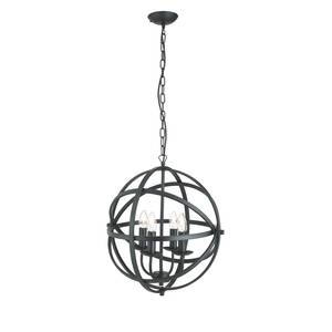 Hanglamp Orbit ijzer - 4 lichtbronnen