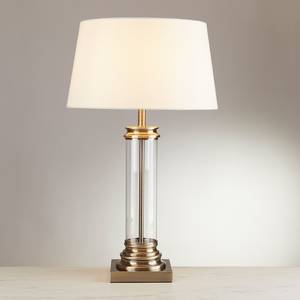 Tafellamp Pedestal textielmix/staal - 1 lichtbron - Koper