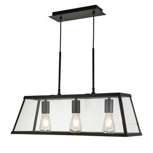 Hanglamp Voyager I transparant glas/staal - Aantal lichtbronnen: 3