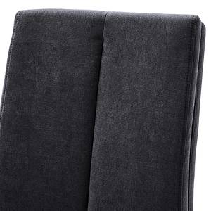 Chaises cantilever Ingal Tissé à plat / Métal - Anthracite / Noir matt - Lot de 2