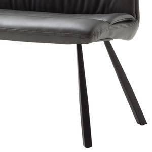 Banc Dulon Imitation cuir / Métal - Anthracite / Noir