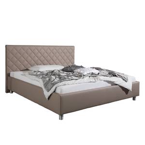 Gestoffeerd bed Groven Taupe - 180 x 200cm