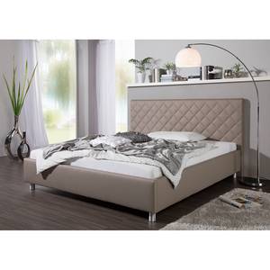 Gestoffeerd bed Groven Taupe - 180 x 200cm