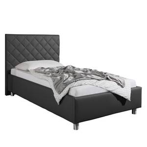 Gestoffeerd bed Groven Antraciet - 140 x 200cm