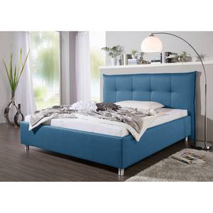 Gestoffeerd bed Glenfield Jeansblauw - 160 x 200cm