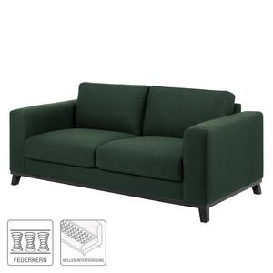 Sofa Boneo (2-Sitzer) Webstoff - Dunkelgrün