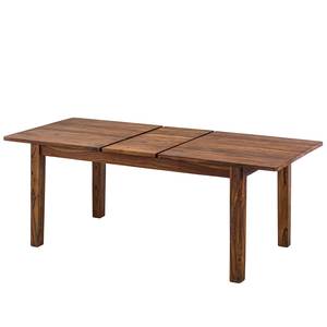 Table extensible Trangle Marron - Bois massif - 160 x 76 x 90 cm