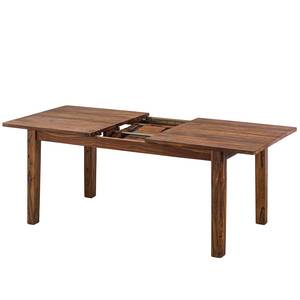Table extensible Trangle Marron - Bois massif - 160 x 76 x 90 cm