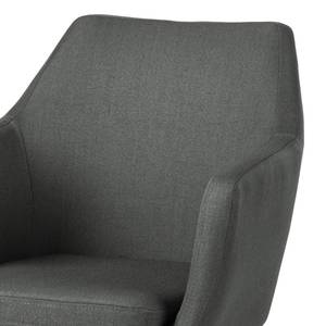 Chaise à accoudoirs NICHOLAS Tissu Cors: Gris foncé - 1 chaise