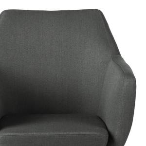 Chaise à accoudoirs NICHOLAS Tissu Cors: Gris foncé - 1 chaise