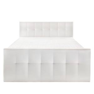 Boxspringbett Star I Kunstleder - Weiß - H2