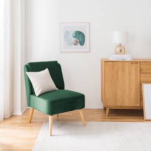 Fauteuil Papicu Velours - Vert foncé