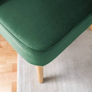 Fauteuil Papicu fluweel - donkergroen