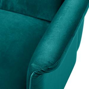 Fauteuil Karnup fluweel - petrolblauw