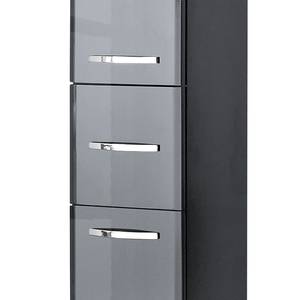 Hochschrank Quickset 327 I Hochglanz Anthrazit / Anthrazit