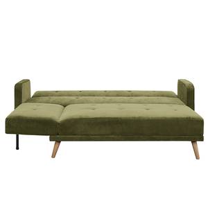 Canapé d’angle Daru II velours - Vert olive