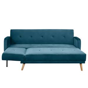 Ecksofa Daru III Samt - Marineblau