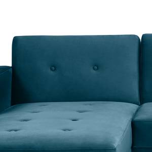 Ecksofa Daru III Samt - Marineblau