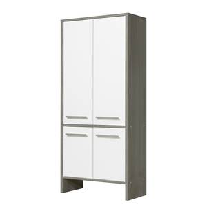 Armoire colonne Oliver II Blanc / Graphite