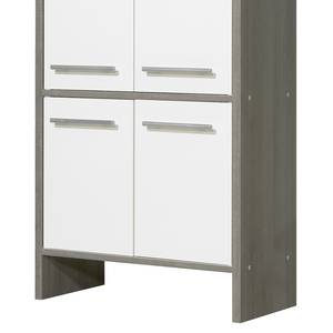 Armoire colonne Oliver II Blanc / Graphite