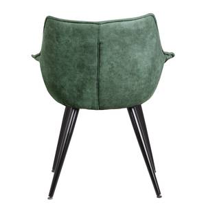 Chaise à accoudoirs Kantii II Microfibre / Métal - Microfibre Colby: Vert vintage - 1 chaise