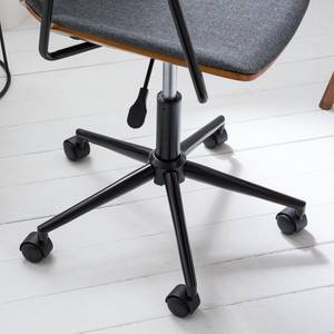 Chaise de bureau pivotante Ganalu I Tissu / acier