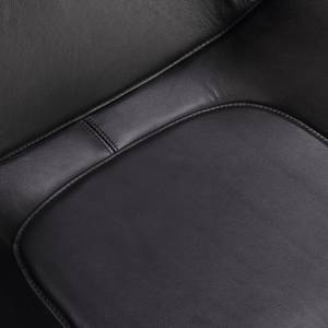 Chaise de salle à manger Balimo Cuir véritable / Métal - Noir