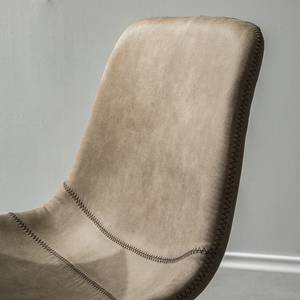 Chaises Teini (lot de 2) microfibre / Acier - Microfibre Colby: Cappuccino vintage