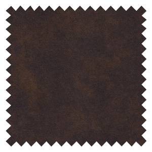 Sedia imbottita Teini (2 pezzi) Microfibra / Acciaio - Microfibra Colby: marrone scuro vintage