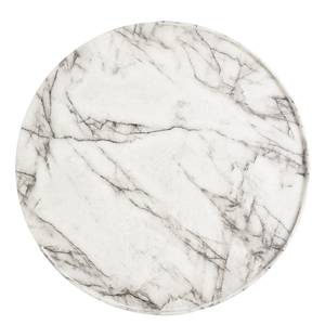 Tavolino da salotto Barcelos Quercia massello - Effetto marmo grigio / Quercia