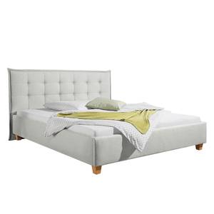 Gestoffeerd bed Skann Kiezelkleurig - 200 x 200cm