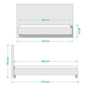 Gestoffeerd bed Skann Mintgroen - 160 x 200cm