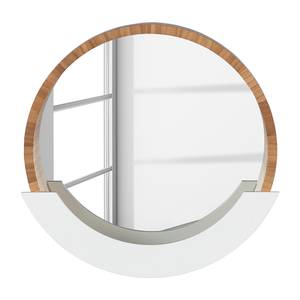 Spiegel Finja Bambus teilmassiv - Bambus / Weiß