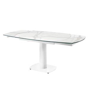 Table Wonta Céramique / Acier - Imitation marbre / Blanc