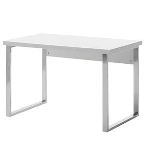 Bureau Paddington I Blanc brillant / Chrome